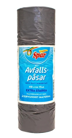 Dollarstore Avfallspåsar>Avfallspåsar 40L