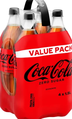 Dollarstore Läsk & Dryck|Vm 2026>Coca-Cola Zero 4-pack