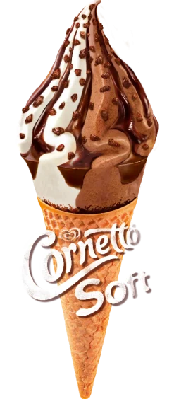 Dollarstore Glass>Cornetto Soft Cookies & Cream