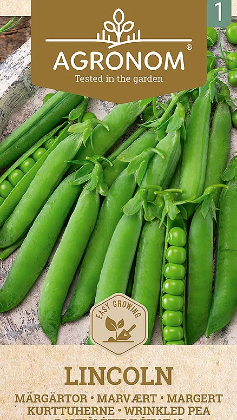 Dollarstore Blomfröer & Grönsaksfröer>Frö Ärtor Lincoln