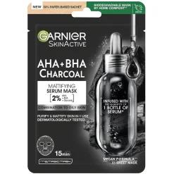 Dollarstore Ansikte & Hudvård>Garnier Charcoal Sheet Mask