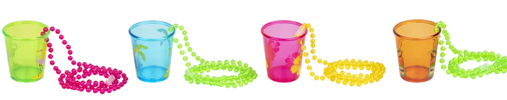 Dollarstore Midsommar>Halsband shotglas