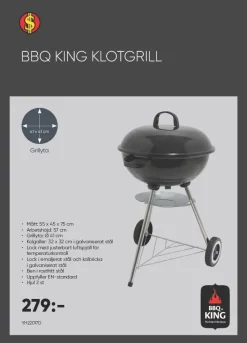 Dollarstore Grillar & Tillbehör|Grillar & Tillbehör>Kolgrill