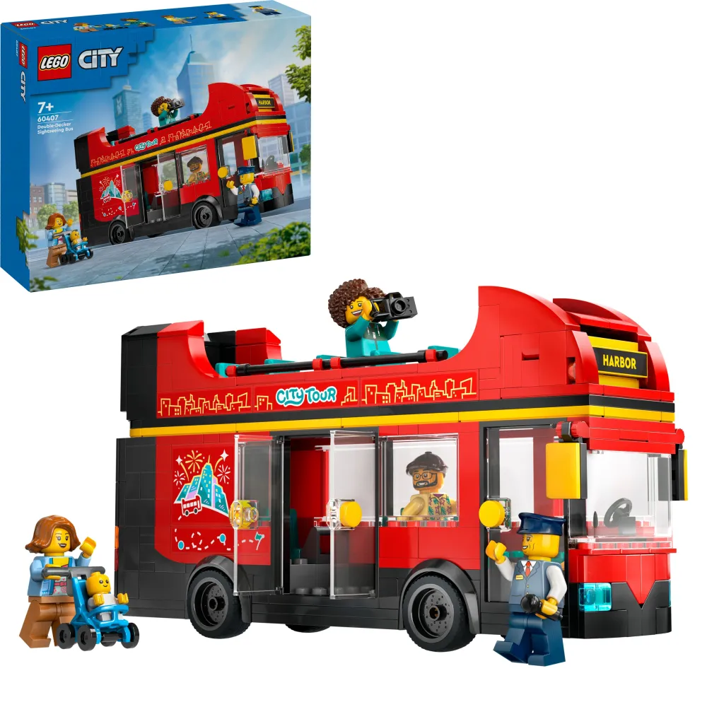 Dollarstore Lego® City>LEGO® City Great Vehicles - Röd dubbeldäckare för sightseeing