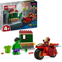 Dollarstore Lego® Marvel>LEGO® Super Heroes Marvel - Iron Man med motorcykel och Hulk