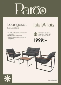 Dollarstore Utemöbler & Tillbehör|Utemöbler & Tillbehör>Loungeset