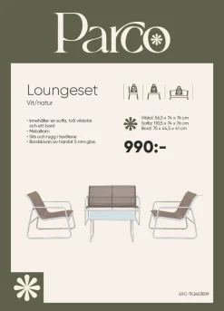 Dollarstore Utemöbler & Tillbehör|Utemöbler & Tillbehör>Loungeset