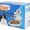 Dollarstore Kattmat>Menybox blötfoder Tiger
