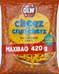 Dollarstore Snacks & Nötter>OLW Cheez Cruncherz Maxibag