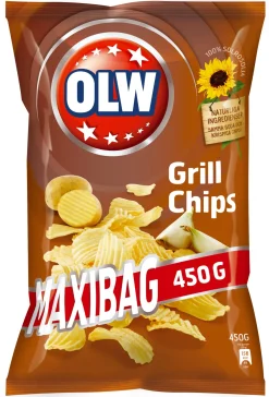Dollarstore Snacks & Nötter>OLW Grillchips Maxibag