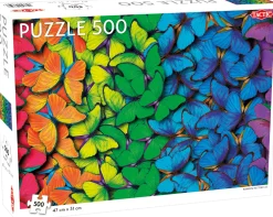 Dollarstore Spel & Pussel>Pussel Rainbow Butterflies