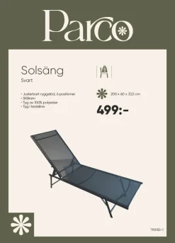 Dollarstore Utemöbler & Tillbehör|Utemöbler & Tillbehör>Solsäng