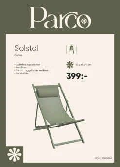 Dollarstore Utemöbler & Tillbehör|Utemöbler & Tillbehör>Solstol