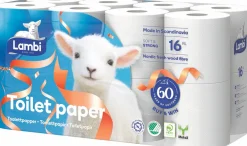 Dollarstore Toalett- & Hushållspapper>Toalettpapper 16-pack