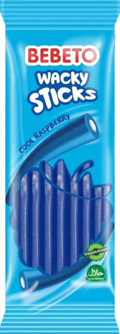 Dollarstore Godis & Choklad>Wacky sticks cool raspberry